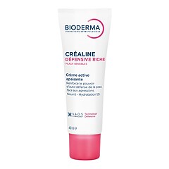 Créaline Défensive Riche - Crème visage apaisante peaux sensibles, BIODERMA