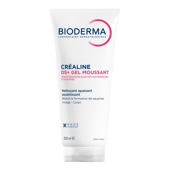 Créaline DS+ Gel Moussant - Gel purifiant anti-rougeurs peaux sensibles, BIODERMA