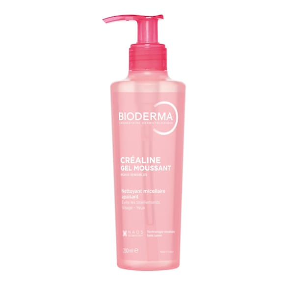 Cr&eacute;aline Gel Moussant - Nettoyant visage doux peaux sensibles &agrave; intol&eacute;rantes, BIODERMA
