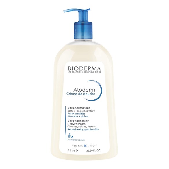Atoderm Crème de douche - Crème douche hydratante peau normale et sèche, BIODERMA