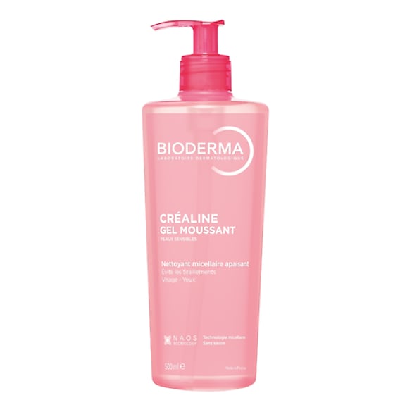 Cr&eacute;aline Gel Moussant - Nettoyant visage doux peaux sensibles &agrave; intol&eacute;rantes, BIODERMA