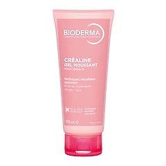 Créaline Gel Moussant - Nettoyant visage doux peaux sensibles à intolérantes, BIODERMA