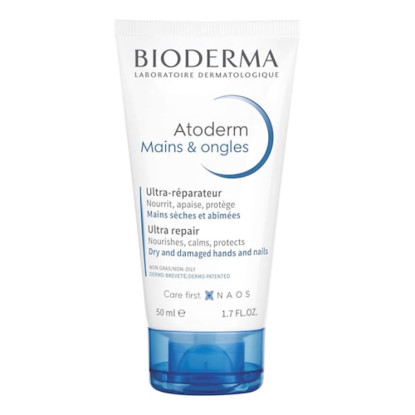 Atoderm mains & ongles - Crème hydratante mains sèches abîmées, BIODERMA