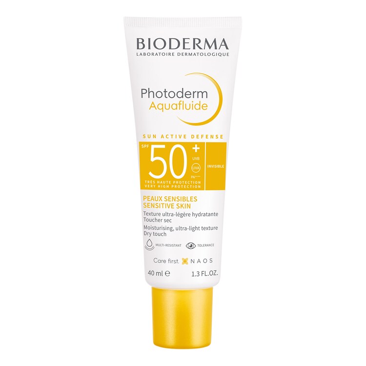 Photoderm Aquafluide SPF 50+ - Soin visage solaire  hydratant peaux sensibles 