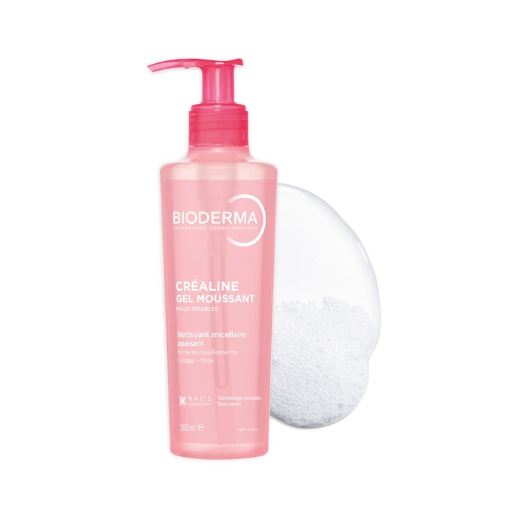 Créaline Gel Moussant - Nettoyant visage doux peaux sensibles à intolérantes