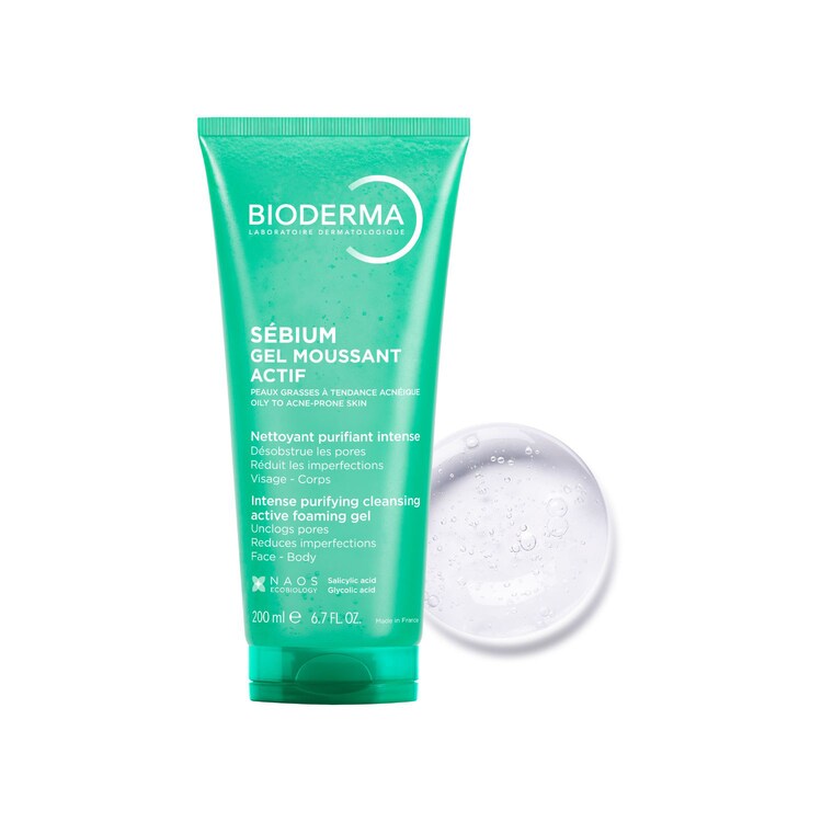 Sébium Gel Moussant Actif - Gel nettoyant moussant peau mixte à grasse