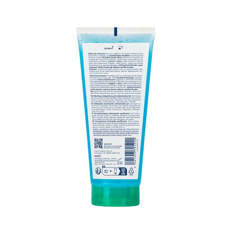 Sébium Gel moussant - Gel nettoyant purifiant peau grasse