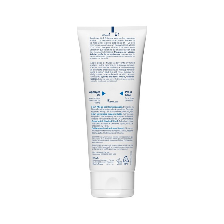 Atoderm Intensive Eye - Démaquillant pour paupières irritées 3en1