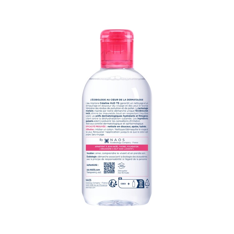 Créaline H2O TS - Eau micellaire démaquillante peaux très sèches