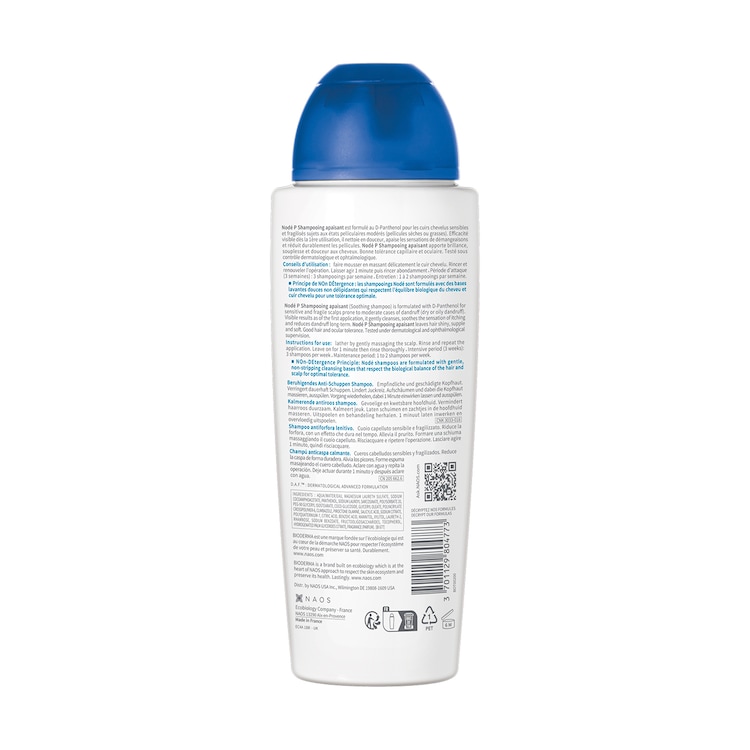 Nodé P Apaisant - Shampooing anti pelliculaire cuir chevelu sensible 