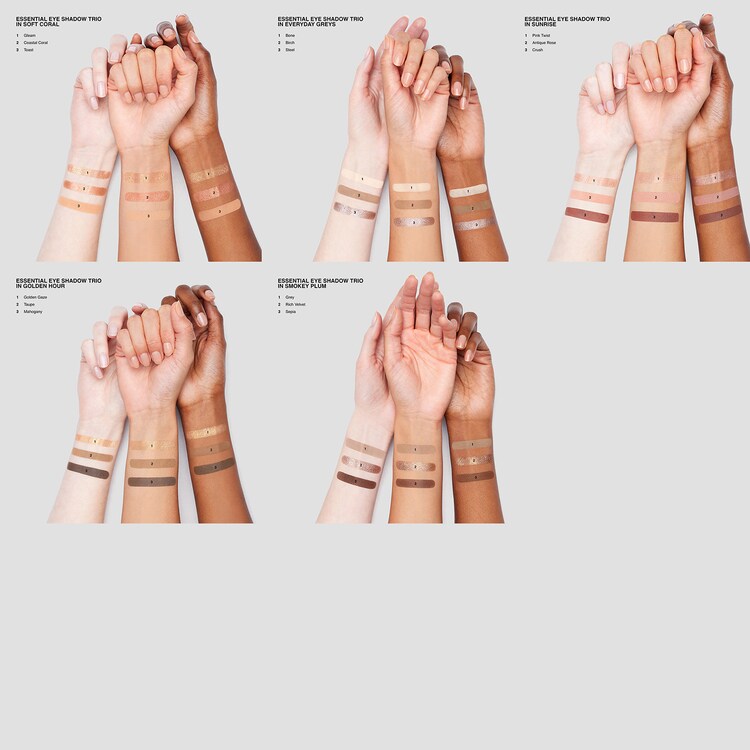 Essential Eyeshadow Trio - Παλέτα σκιών ματιών 
