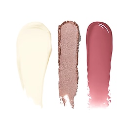 Promotional Set - Mini base de maquillage, fard &agrave; paupi&egrave;res en stick et gloss