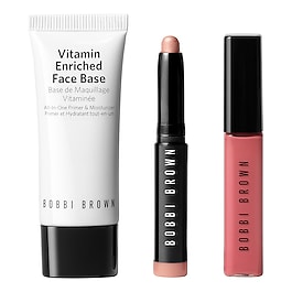 Promotional Set - Mini base de maquillage, fard &agrave; paupi&egrave;res en stick et gloss