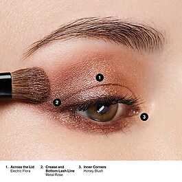 LUXE METAL ROSE EYESHADOW PALETE