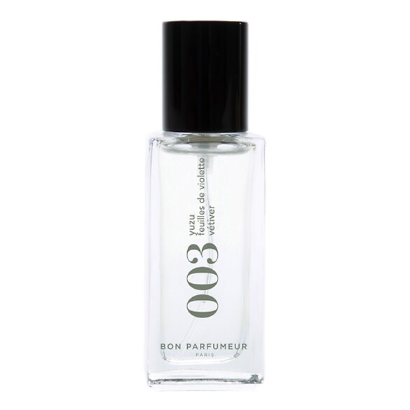 Eau de Parfum 003:  Yuzu, violet leaves, vetiver, Bon Parfumeur