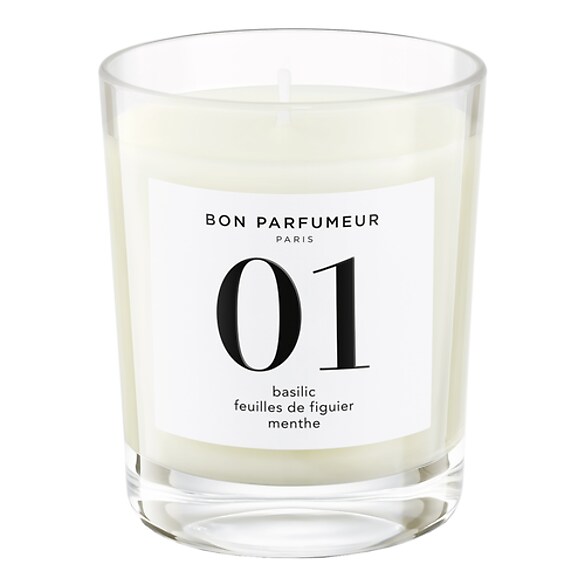 Basilic, Feuilles De Figuier, Menthe - Bougie parfumée, BON PARFUMEUR