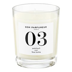 Patchouli, Cuir, Fèves de tonka - Bougie, BON PARFUMEUR