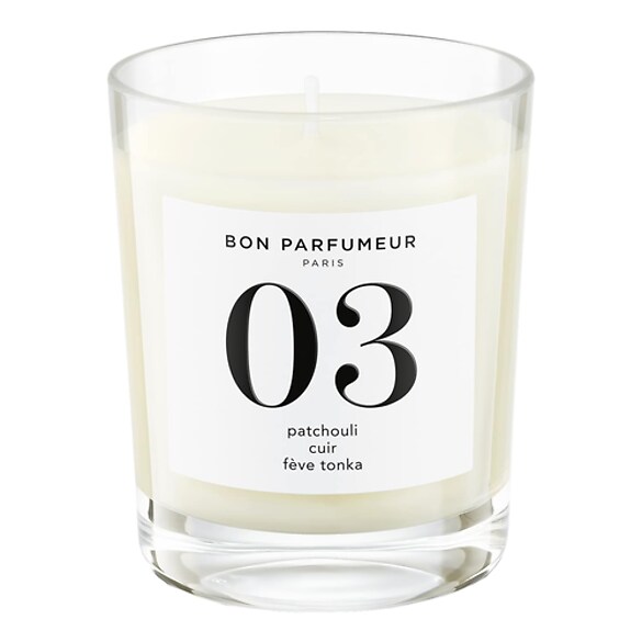 Patchouli, Cuir, Fèves de tonka - Bougie, BON PARFUMEUR