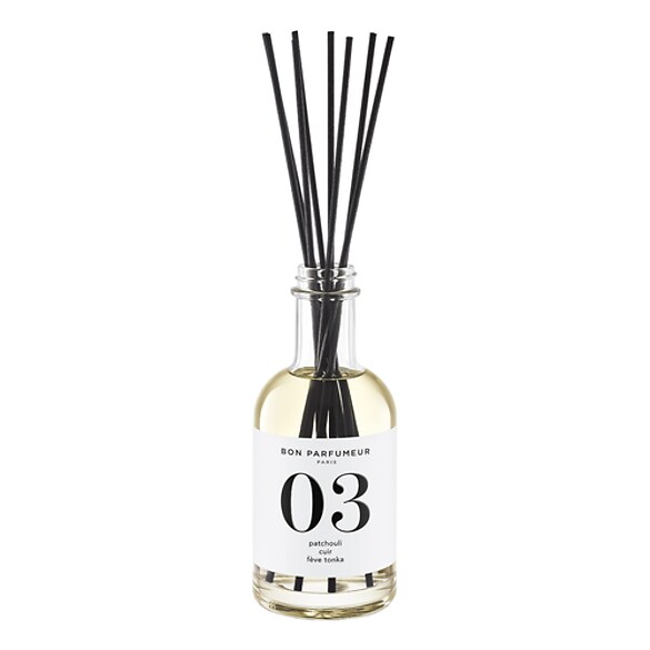 03 Patchouli, Cuir, Fève tonka - Diffuseur, BON PARFUMEUR