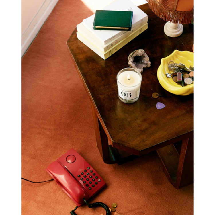 Patchouli, Cuir, Fèves de tonka - Bougie