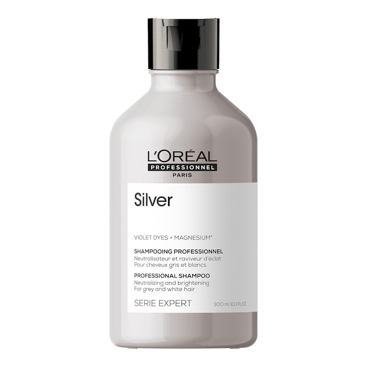 Silver Shampoo - Cabellos grises y blancos, neutraliza reflejos amarillos