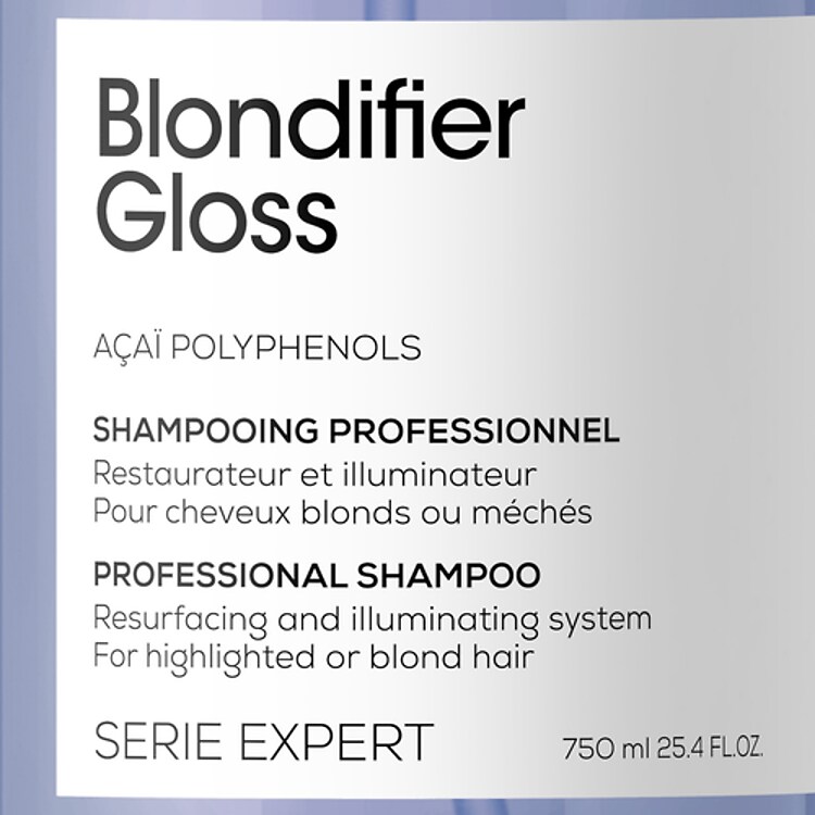 Blondifier Gloss - Shampoing illuminateur pour cheveux blonds et méchés