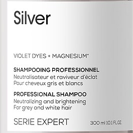 Silver Shampoo - Cabellos grises y blancos, neutraliza reflejos amarillos