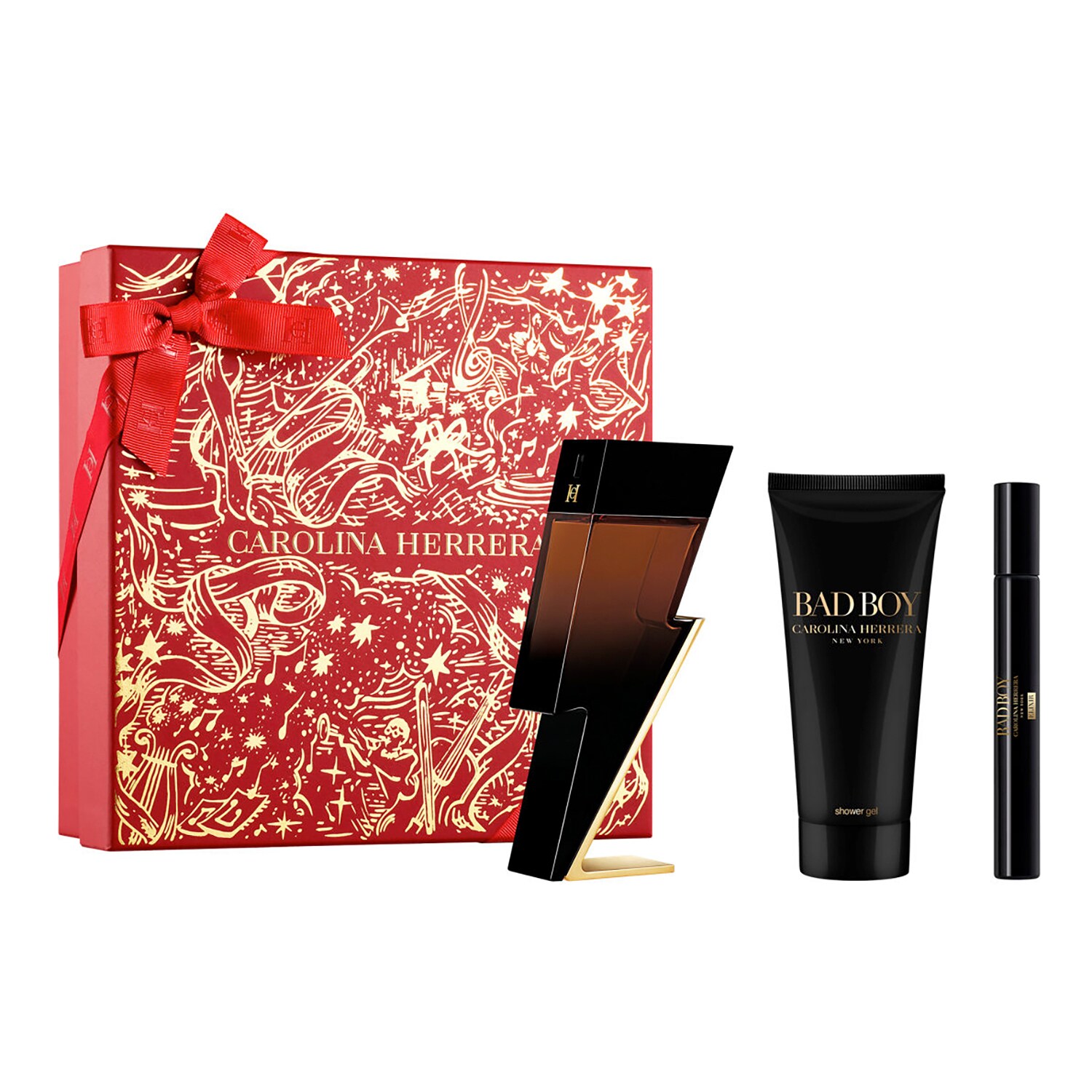 E-shop CAROLINA HERRERA - Carolina Herrera - Vánoční sada parfémovaná voda + sprchový gel + miniatura