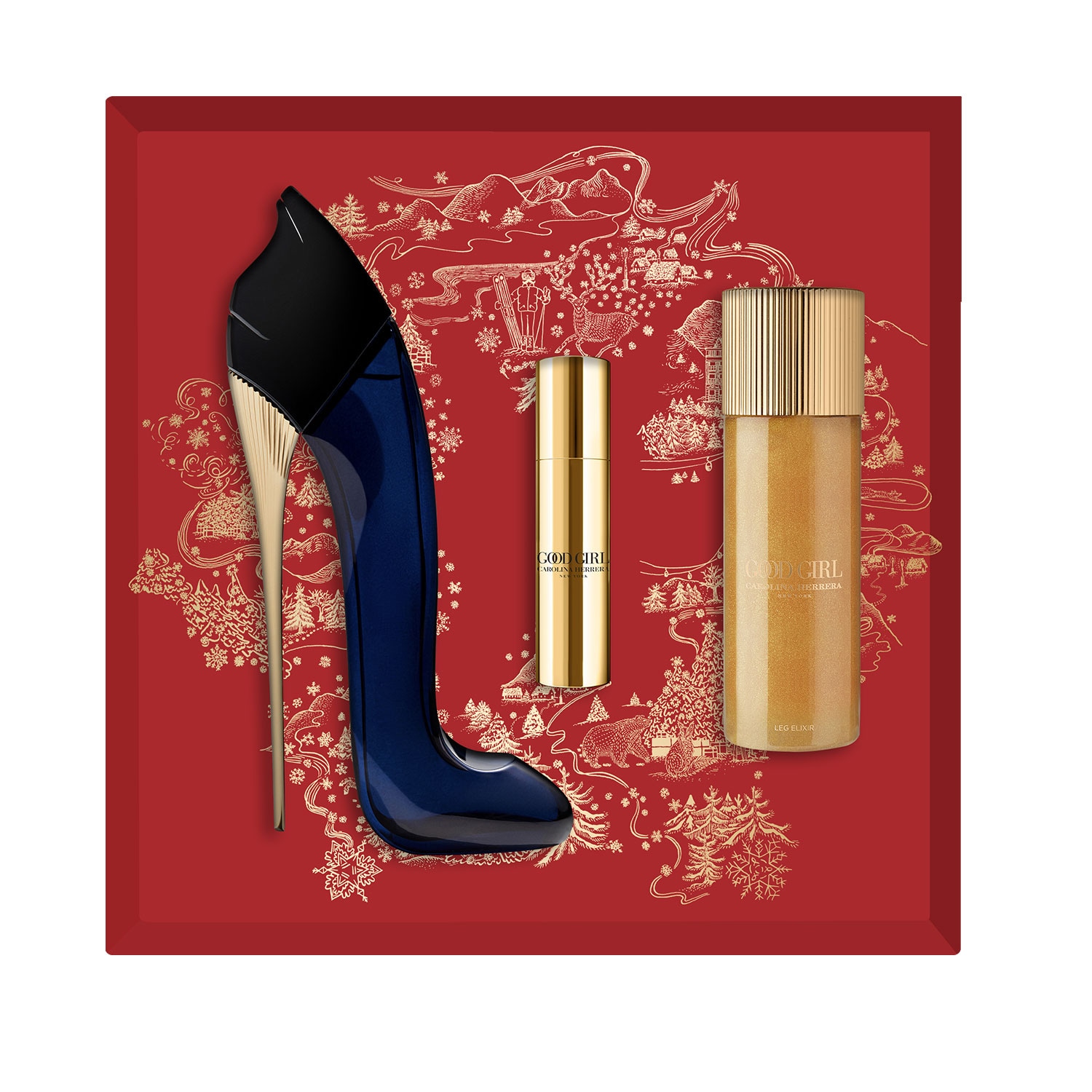 Good Girl - Eau de Parfum and Leg Oil and Travel Spray Set