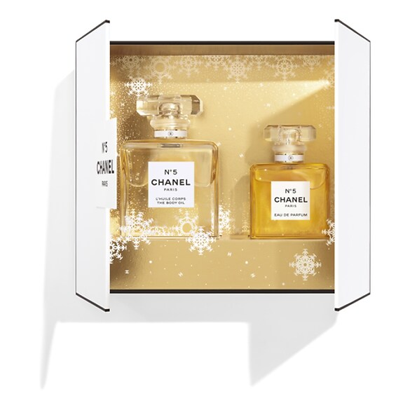 ZESTAW N°5 W OZDOBNYM PUDEŁKU - Woda Perfumowana I Olejek Do Ciała, CHANEL