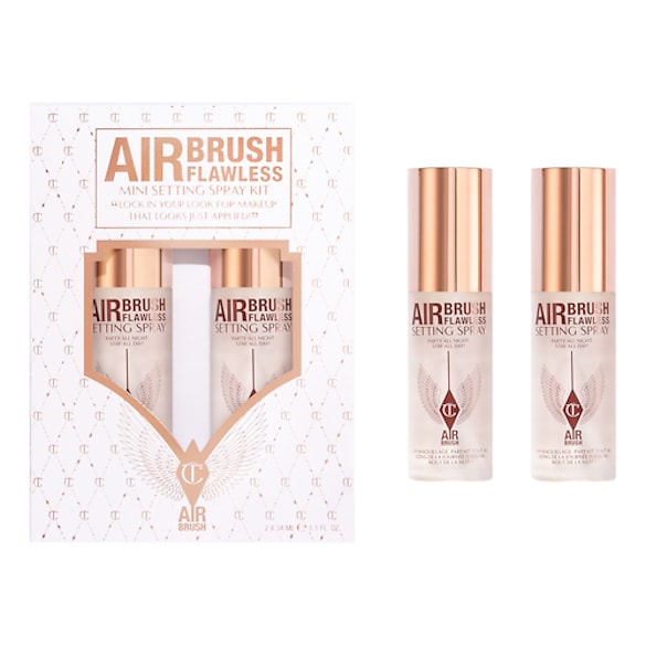 Airbrush Flawless Mini Setting Spray Kit - Sæt med spray til at fastgøre makeup, CHARLOTTE TILBURY