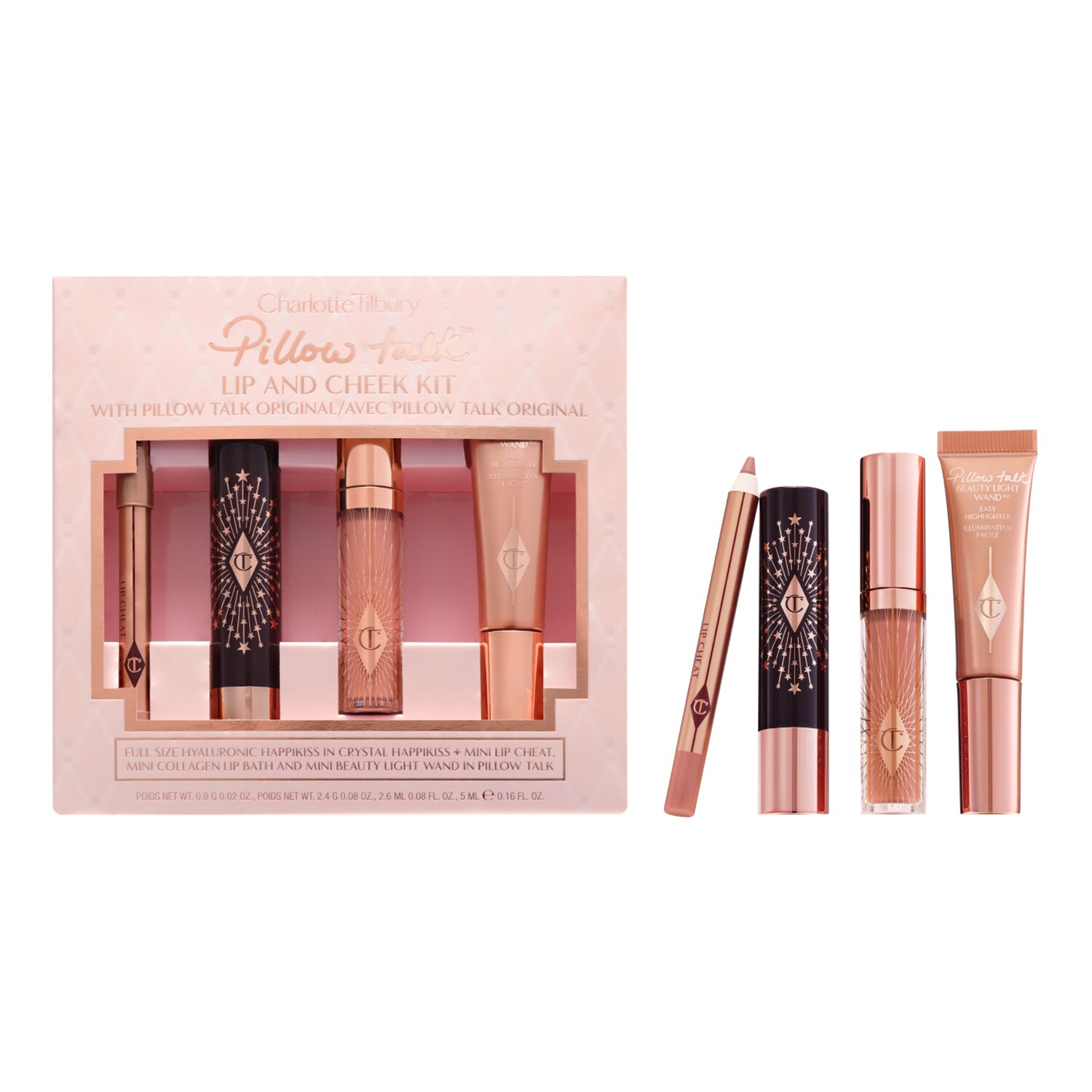 CHARLOTTE TILBURY - Pillow Talk Lip & Cheek Set – Sada na rty a tváře