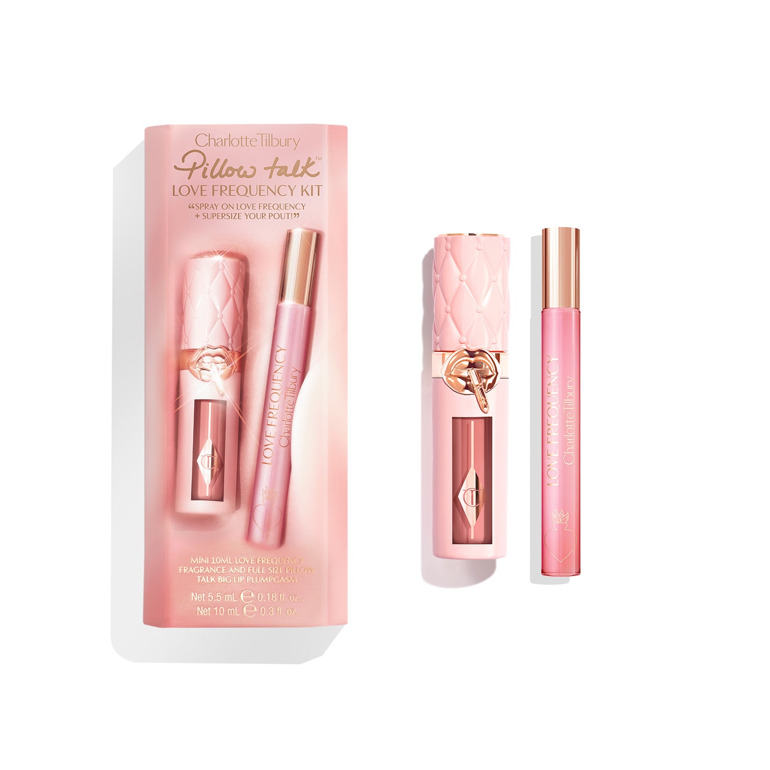 charlotte tilbury love frequency ekstrakt perfum 10 ml   zestaw 