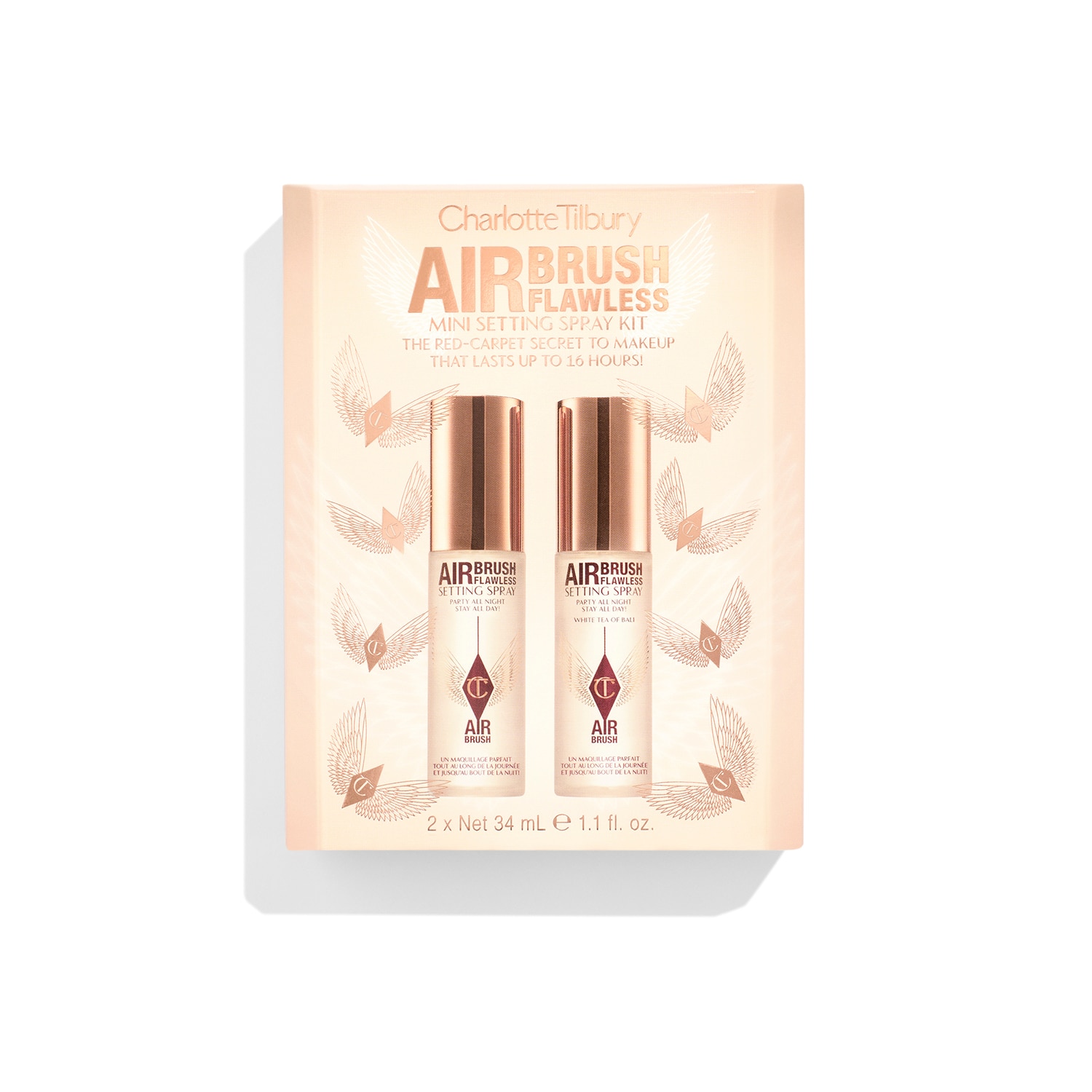 【新品未使用】CharlotteTilbury AirbrushFlawless Airbrush Flawless Mini Setting Spray Kit - Makyaj Sabitleyici