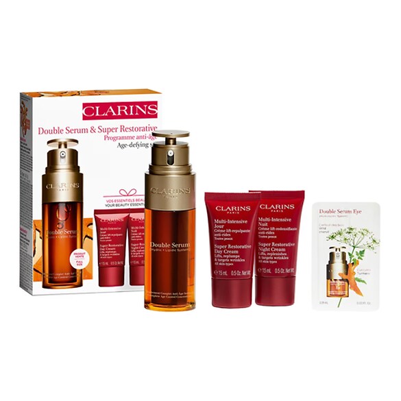 DOUBLE SERUM - Zestaw Double Serum + Super Restorative, CLARINS