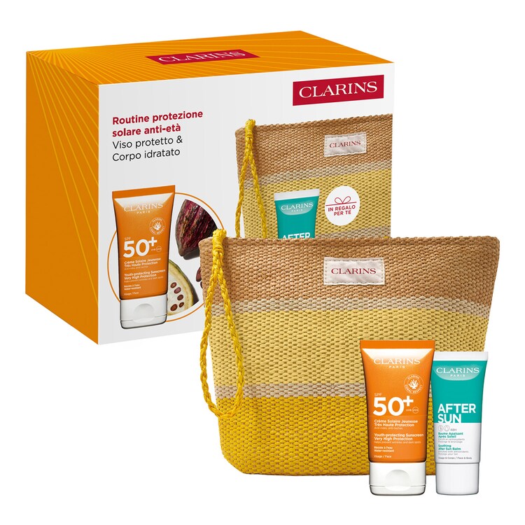 Routine protezione solare anti-età - Cofanetto solare viso & corpo