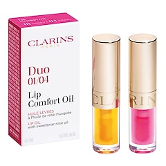 Lip Comfort Oil Duo - Oli nutrienti per le labbra, CLARINS