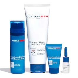 Coffret ClarinsMen Baume Super Hydratant & Nettoyant visage - Soin visage homme
