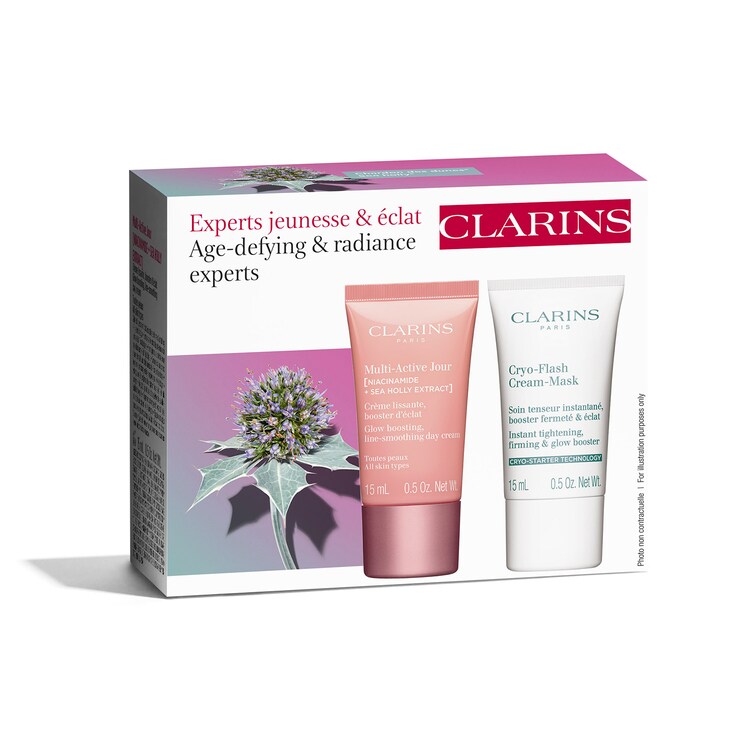 Kit Multi-Active Jour & Cryo-Flash Masque-Crème - Expert anti-âge & éclat 