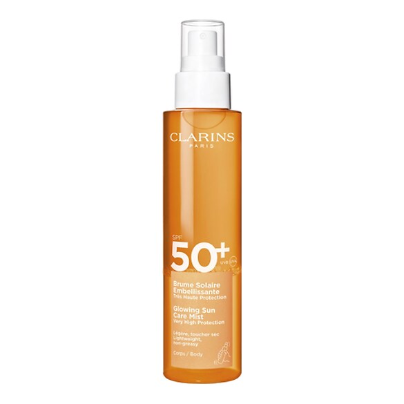 Clarins - Spray Solare Illuminante Protezione Molto Alta Spf50+ - Protezione Solare Corpo - solaire Eau-en-brume Corps Spf50 - Donna