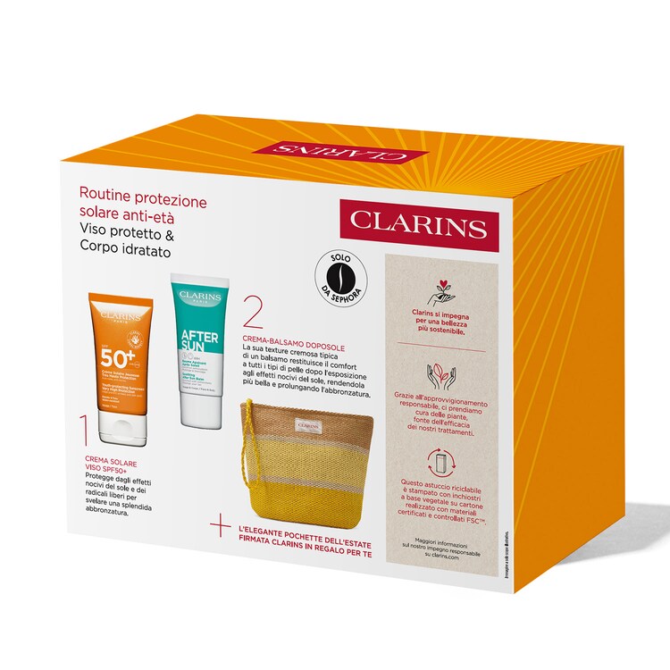 Routine protezione solare anti-età - Cofanetto solare viso & corpo