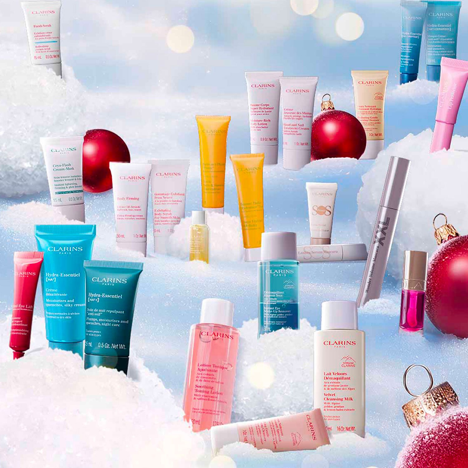 CLARINS Calendrier de l'avent 24 cases