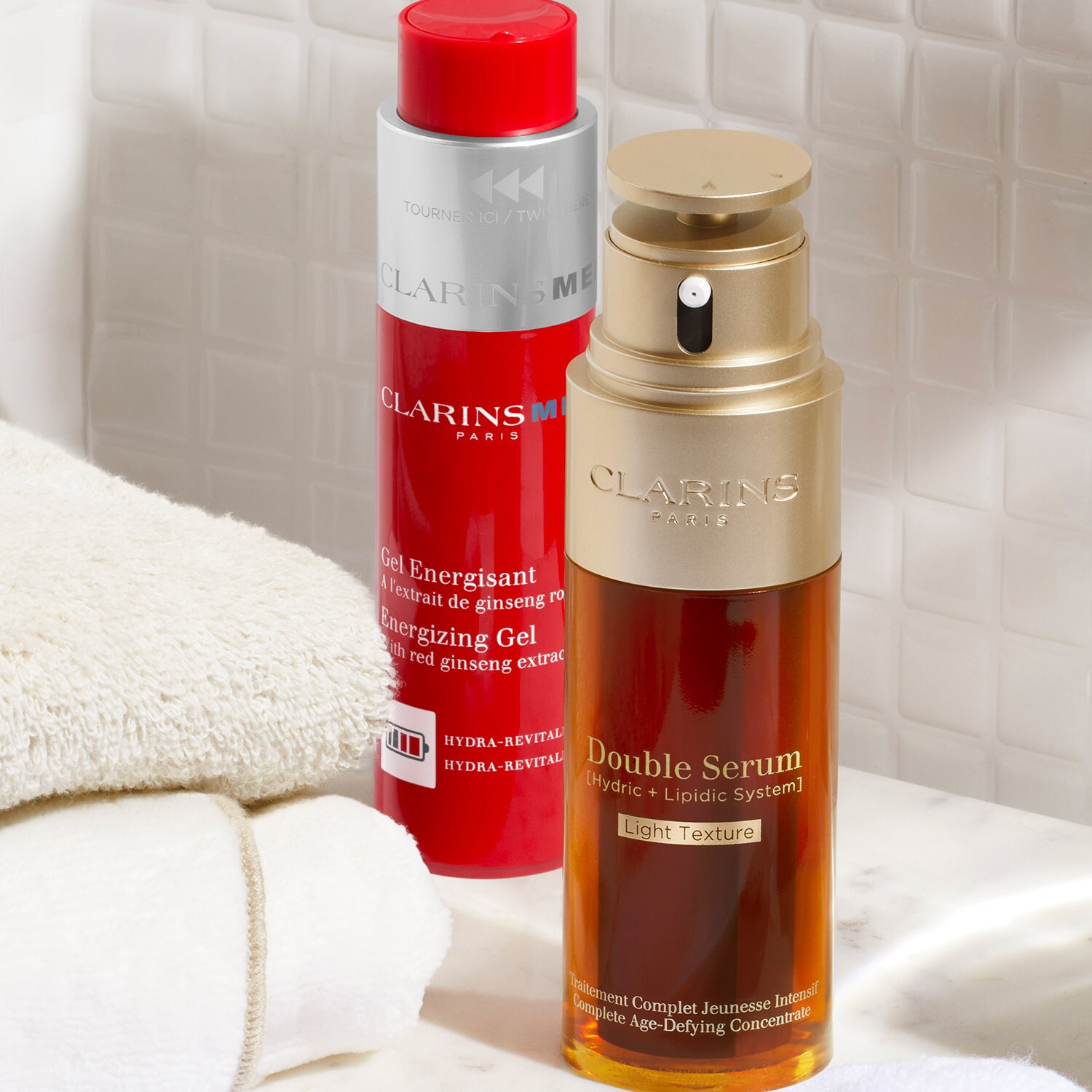 Double Serum Light Texture - Yaşlanma Karşıtı Serum | CLARINS
