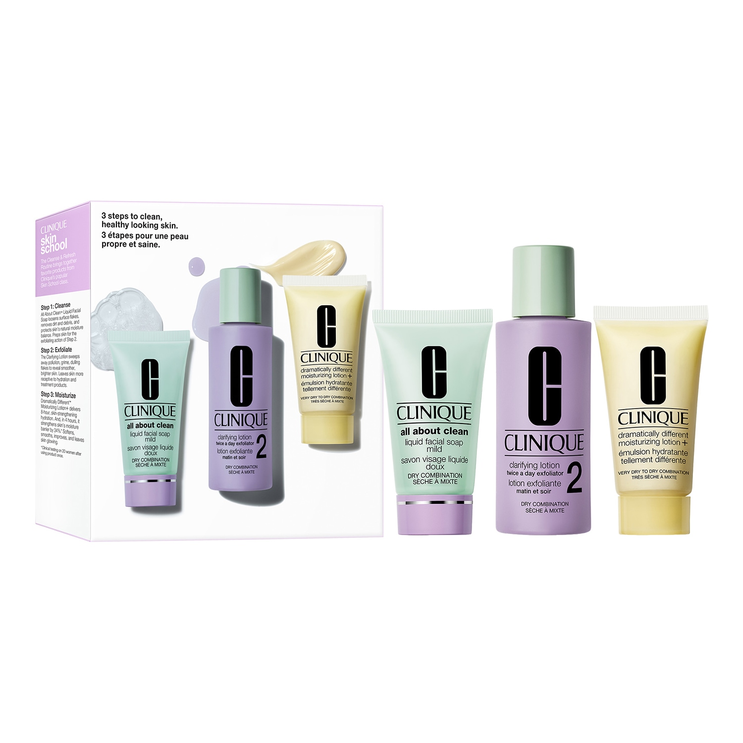 E-shop CLINIQUE - 3 Step Refresh 2 Set - Sada pro péči o obličej