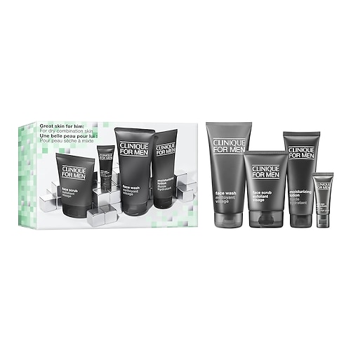 CLINIQUE - Great Skin For Him: Dry Skin Set - dárková sada pro muže