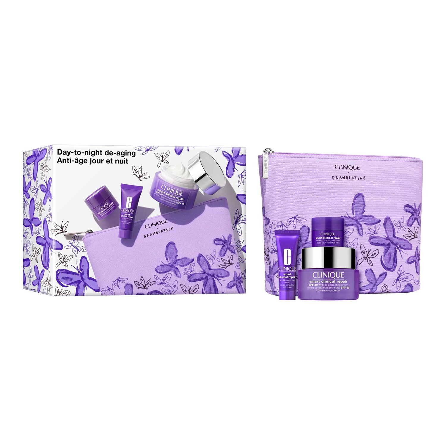 CLINIQUE - DAY-TO-NIGHT DE-AGING - set 3 produktů péče o pleť