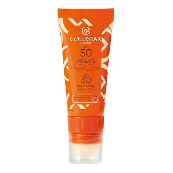 Crema Viso Abbronzante Protettiva & Stick Labbra - Solare Viso prorettivo, COLLISTAR