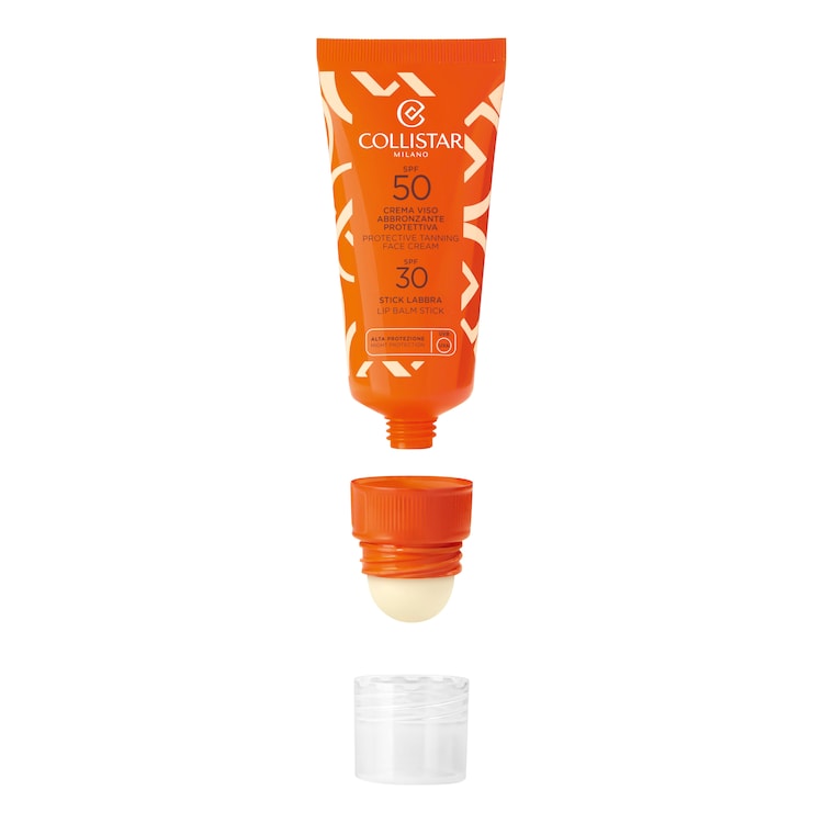 Crema Viso Abbronzante Protettiva & Stick Labbra - Solare Viso prorettivo
