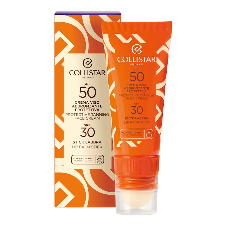 Crema Viso Abbronzante Protettiva & Stick Labbra - Solare Viso prorettivo