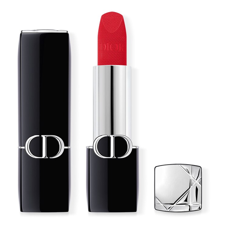 Rouge Dior - Rossetto a Lunga Tenuta, Trattamento Floreale Idratante, 2 Finish